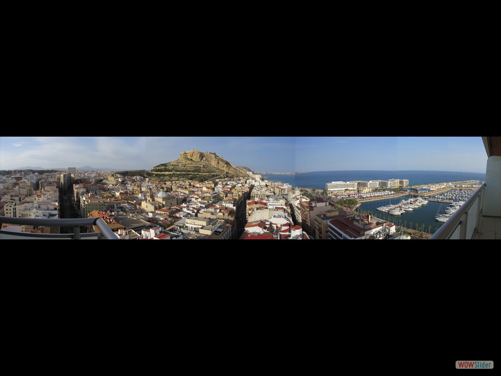 Panorama from our balcony